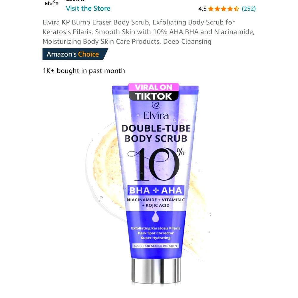 double Tube body scrub
